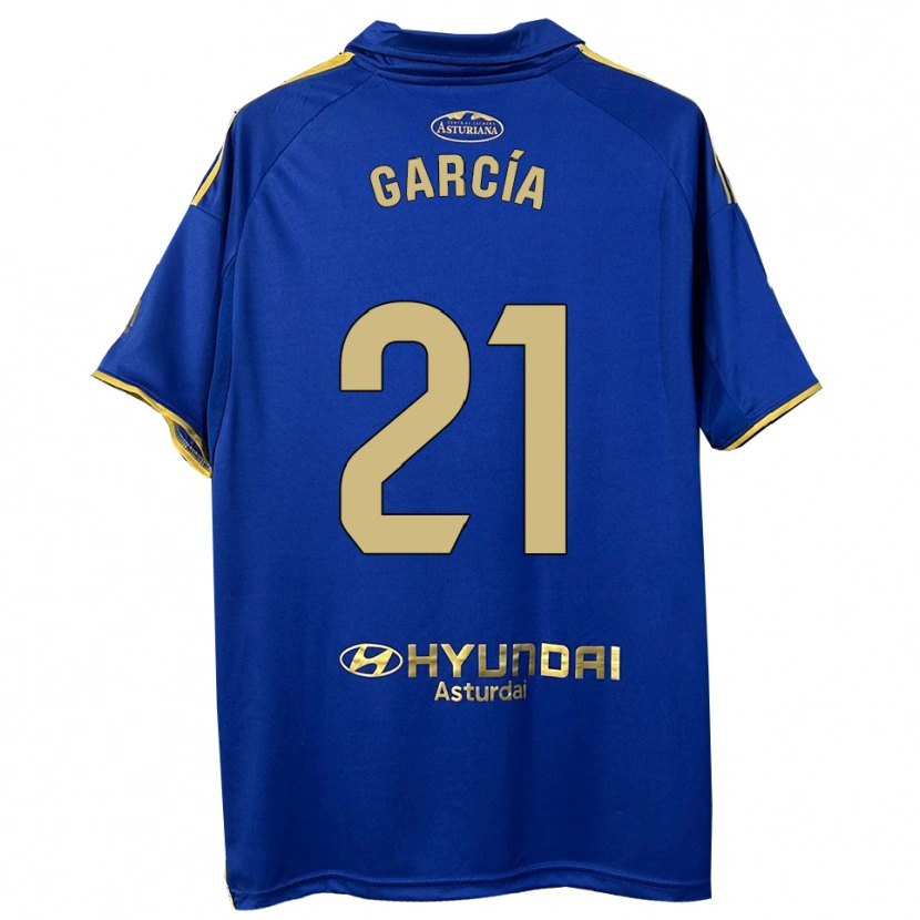 Danxen Dámské Pelayo García #21 Modrá Zlatá Domů Hráčské Dresy 2025/26 Dres