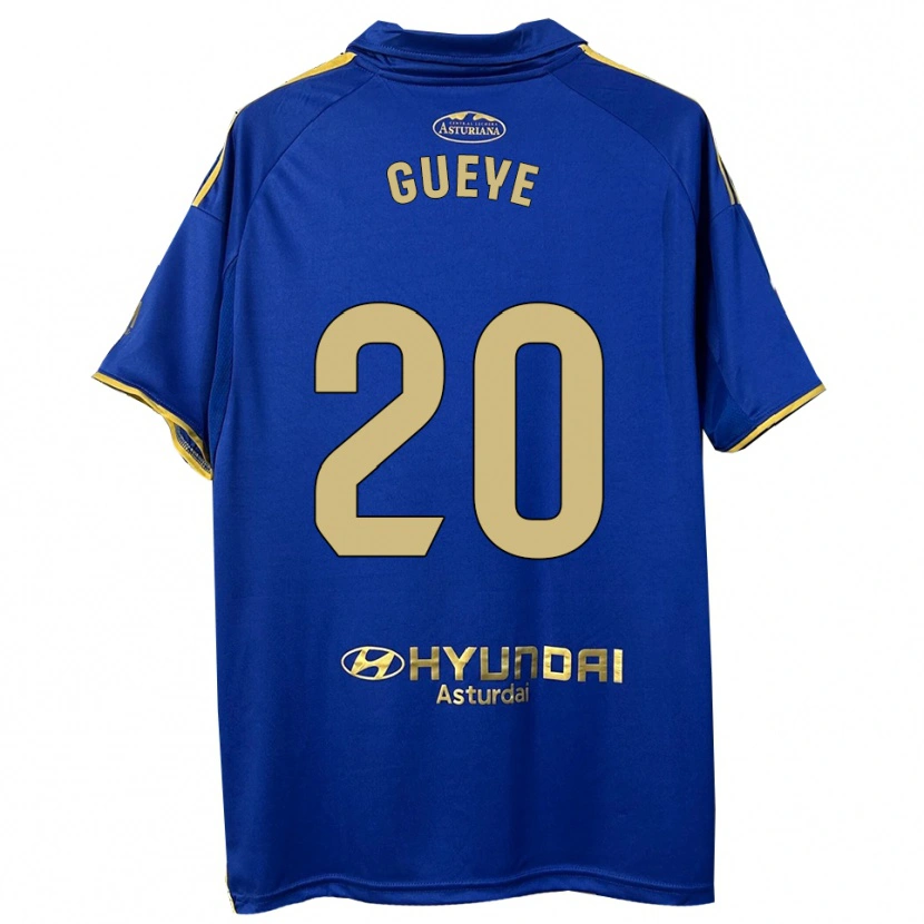 Danxen Dámské Lamine Gueye #20 Modrá Zlatá Domů Hráčské Dresy 2025/26 Dres
