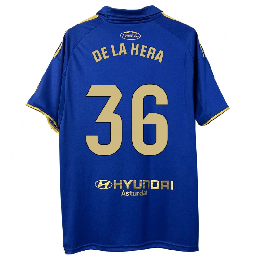 Danxen Dámské Óscar De La Hera #36 Modrá Zlatá Domů Hráčské Dresy 2025/26 Dres