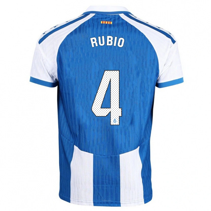 Danxen Dámské Miguel Rubio #4 Modrá Bílá Domů Hráčské Dresy 2025/26 Dres