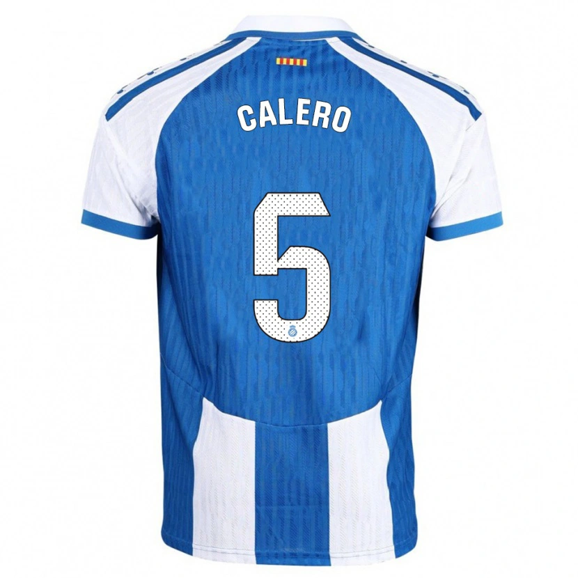 Danxen Dámské Fernando Calero #5 Modrá Bílá Domů Hráčské Dresy 2025/26 Dres