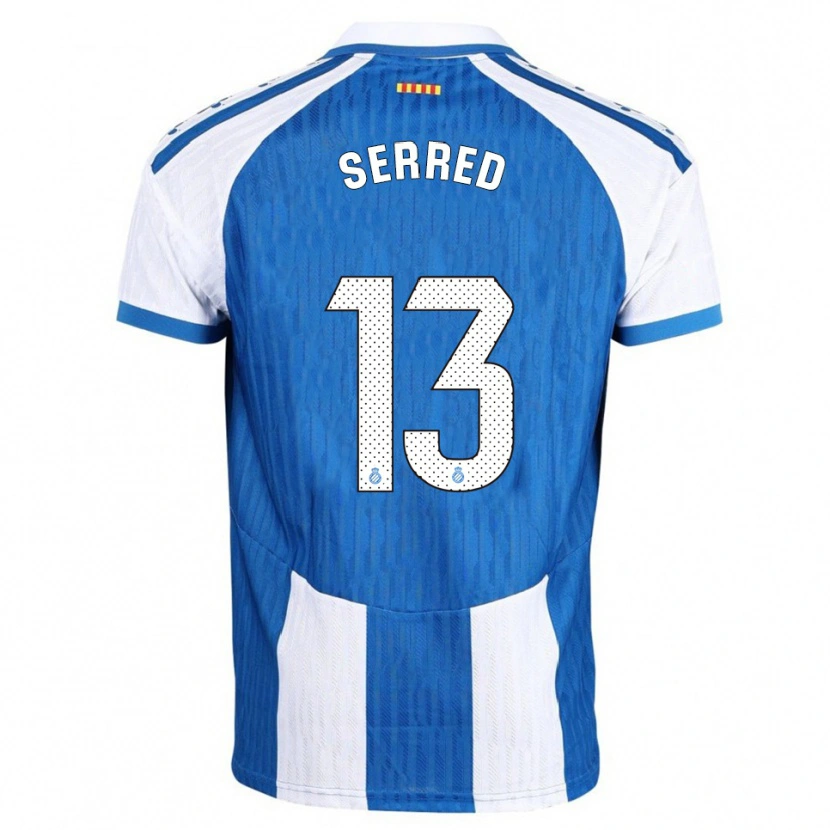 Danxen Dámské Llorenç Serred #13 Modrá Bílá Domů Hráčské Dresy 2025/26 Dres