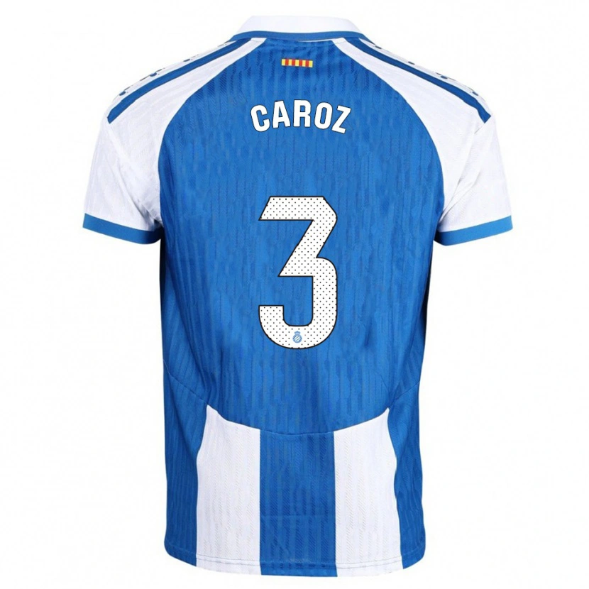 Danxen Dámské Hugo Caroz #3 Modrá Bílá Domů Hráčské Dresy 2025/26 Dres