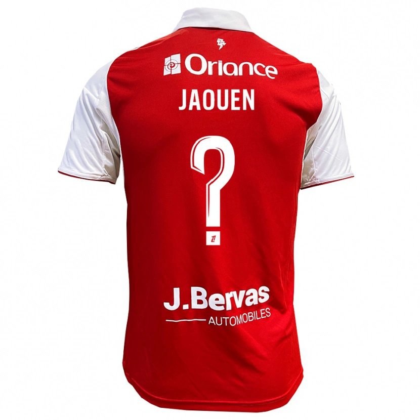 Danxen Dámské Léane Jaouen #0 Červená Bílá Domů Hráčské Dresy 2025/26 Dres