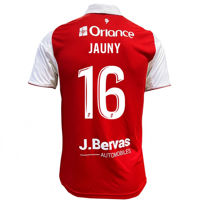 Danxen Dámské Noah Jauny #16 Červená Bílá Domů Hráčské Dresy 2025/26 Dres