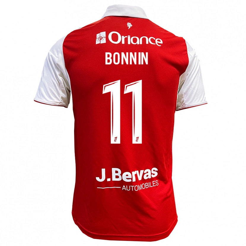 Danxen Dámské Lilian Bonnin #11 Červená Bílá Domů Hráčské Dresy 2025/26 Dres