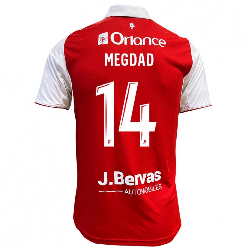 Danxen Dámské Noa Megdad #14 Červená Bílá Domů Hráčské Dresy 2025/26 Dres