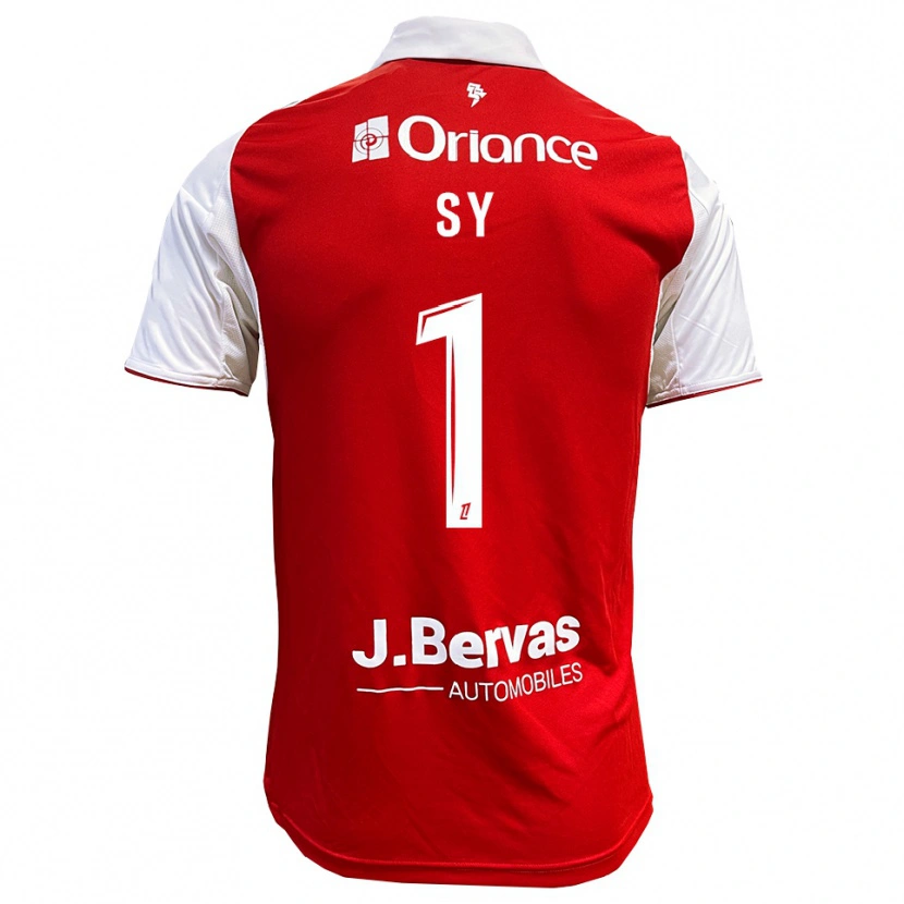 Danxen Dámské Seydou Sy #1 Červená Bílá Domů Hráčské Dresy 2025/26 Dres