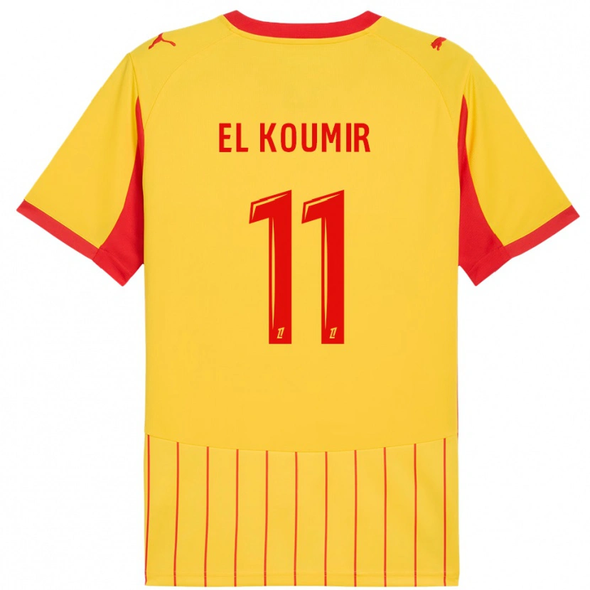 Danxen Dámské Kaîna El Koumir #11 Žlutá Červená Domů Hráčské Dresy 2025/26 Dres