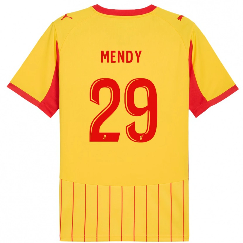 Danxen Dámské Noëlie Mendy #29 Žlutá Červená Domů Hráčské Dresy 2025/26 Dres