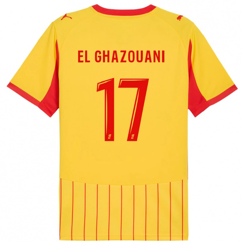 Danxen Dámské Fatima El Ghazouani #17 Žlutá Červená Domů Hráčské Dresy 2025/26 Dres