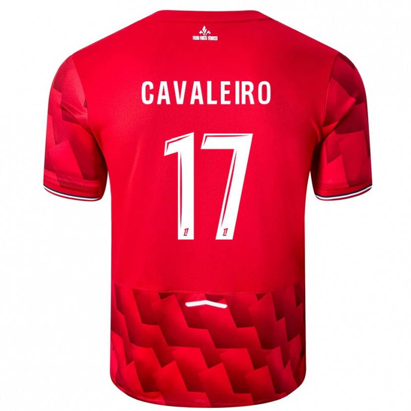 Danxen Dámské Ivan Cavaleiro #17 Červená Bílá Domů Hráčské Dresy 2025/26 Dres