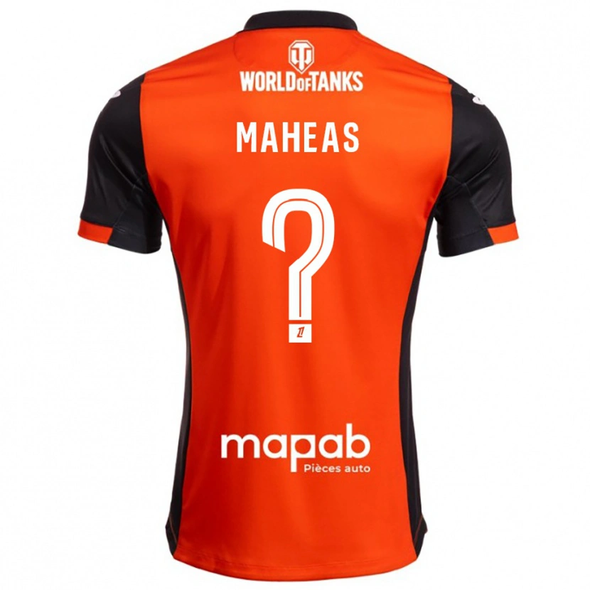 Danxen Dámské Paul Maheas #0 Černá Oranžová Domů Hráčské Dresy 2025/26 Dres