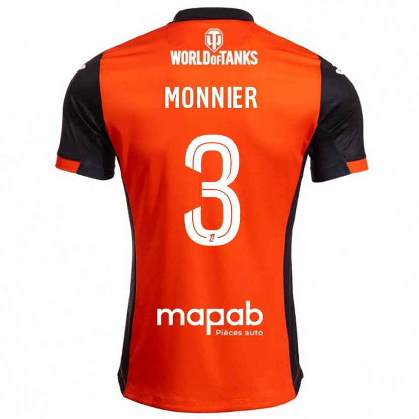 Danxen Dámské Isaac Monnier #3 Černá Oranžová Domů Hráčské Dresy 2025/26 Dres