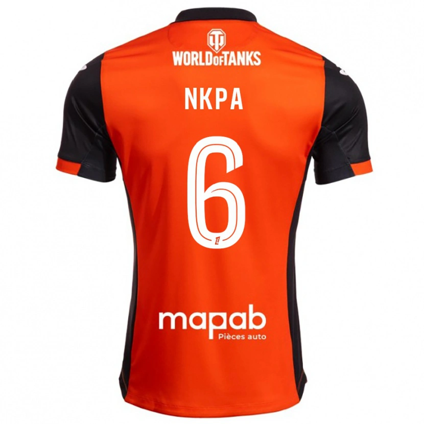 Danxen Dámské Elie Nkpa #6 Černá Oranžová Domů Hráčské Dresy 2025/26 Dres