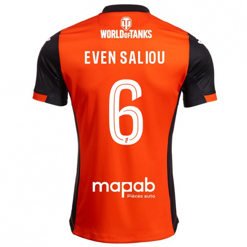 Danxen Dámské Emy Even Saliou #6 Černá Oranžová Domů Hráčské Dresy 2025/26 Dres
