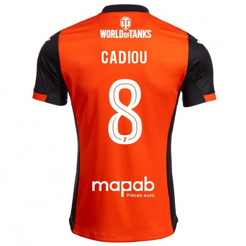 Danxen Dámské Noah Cadiou #8 Černá Oranžová Domů Hráčské Dresy 2025/26 Dres