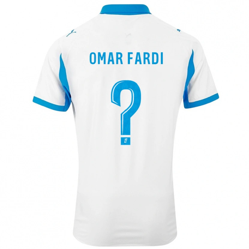 Danxen Dámské El Omar Fardi #0 Bílá Nebesky Modrá Domů Hráčské Dresy 2025/26 Dres