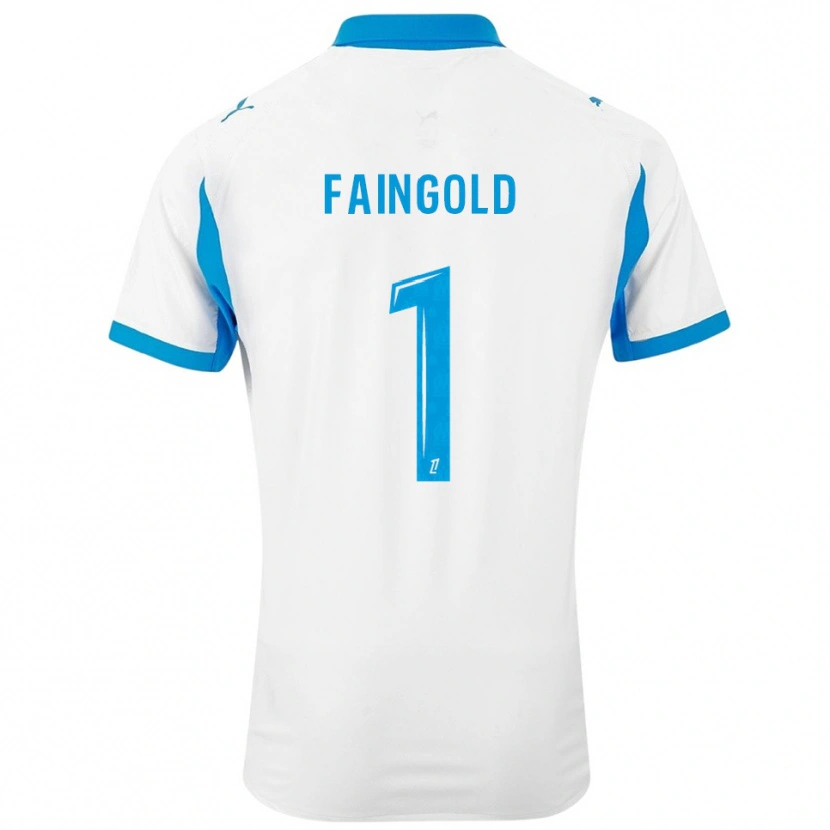 Danxen Dámské Abbie Faingold #1 Bílá Nebesky Modrá Domů Hráčské Dresy 2025/26 Dres