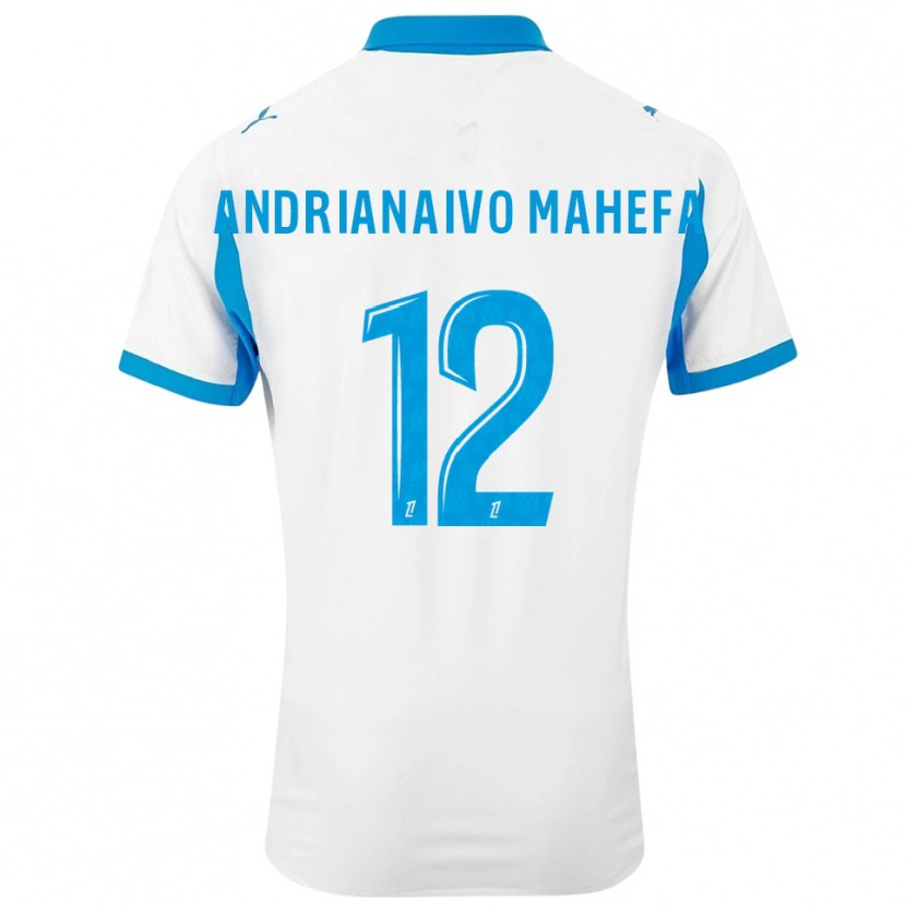 Danxen Dámské Mathis Andrianaivo Mahefa #12 Bílá Nebesky Modrá Domů Hráčské Dresy 2025/26 Dres