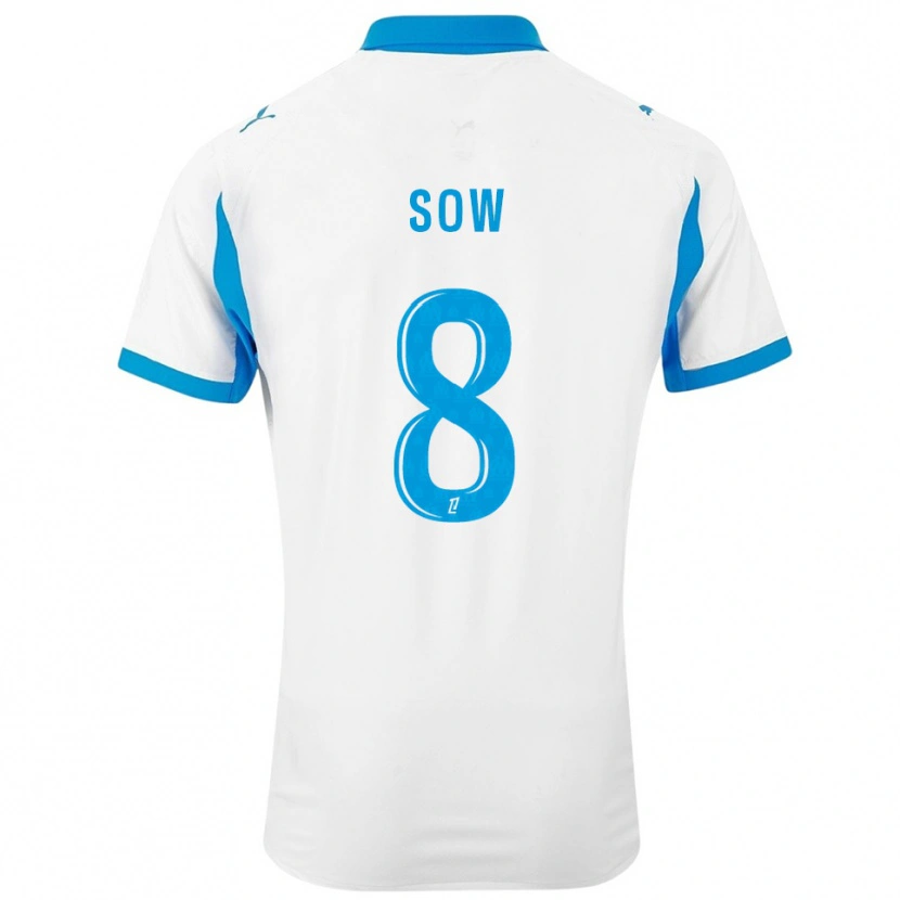 Danxen Dámské Mbayang Sow #8 Bílá Nebesky Modrá Domů Hráčské Dresy 2025/26 Dres