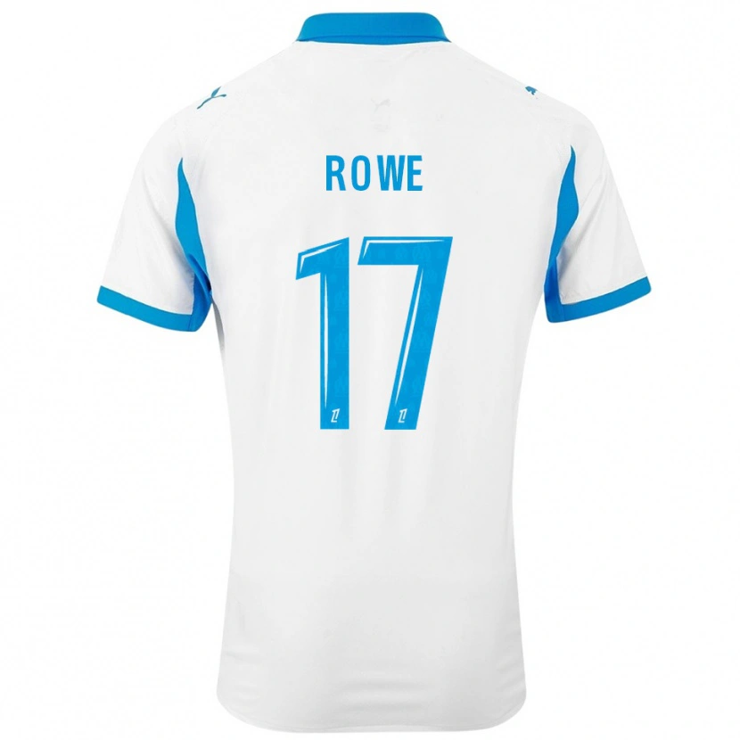 Danxen Dámské Jonathan Rowe #17 Bílá Nebesky Modrá Domů Hráčské Dresy 2025/26 Dres