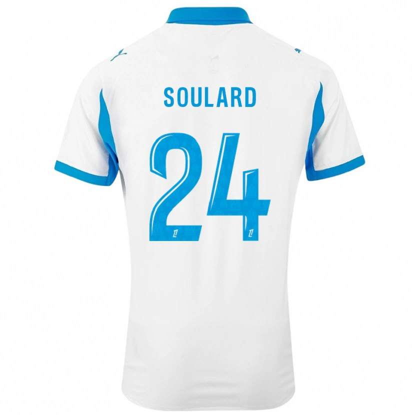 Danxen Dámské Amandine Soulard #24 Bílá Nebesky Modrá Domů Hráčské Dresy 2025/26 Dres