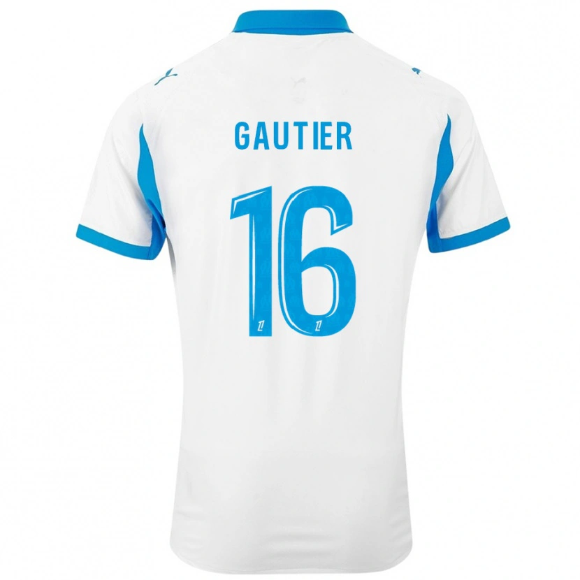Danxen Dámské Elisa Gautier #16 Bílá Nebesky Modrá Domů Hráčské Dresy 2025/26 Dres
