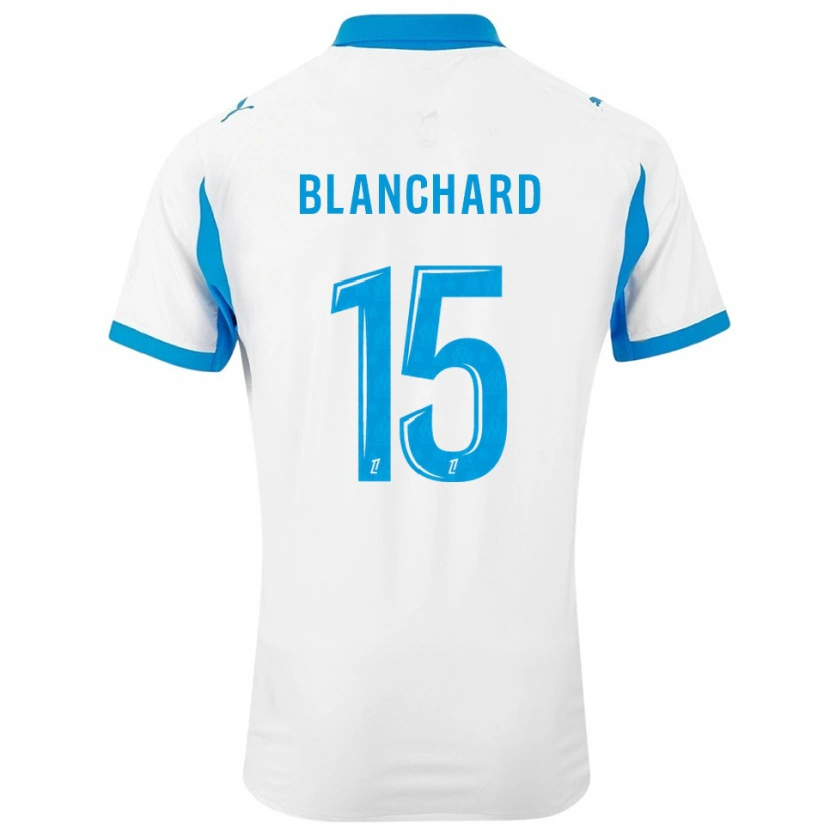Danxen Dámské Ninon Blanchard #15 Bílá Nebesky Modrá Domů Hráčské Dresy 2025/26 Dres