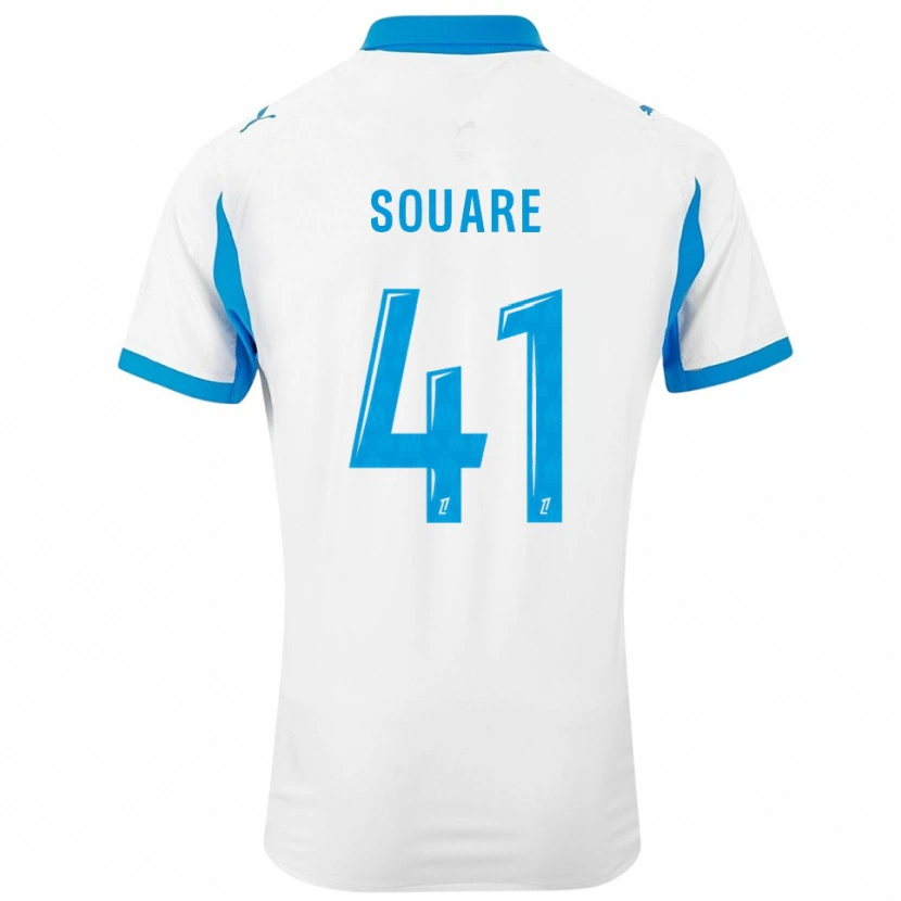 Danxen Dámské Cheick Souare #41 Bílá Nebesky Modrá Domů Hráčské Dresy 2025/26 Dres