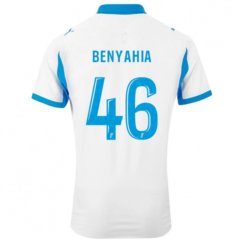 Danxen Dámské Aylan Benyahia-Tani #46 Bílá Nebesky Modrá Domů Hráčské Dresy 2025/26 Dres