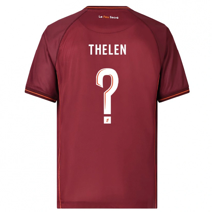 Danxen Dámské Eliot Thelen #0 Burgundská Bílá Domů Hráčské Dresy 2025/26 Dres