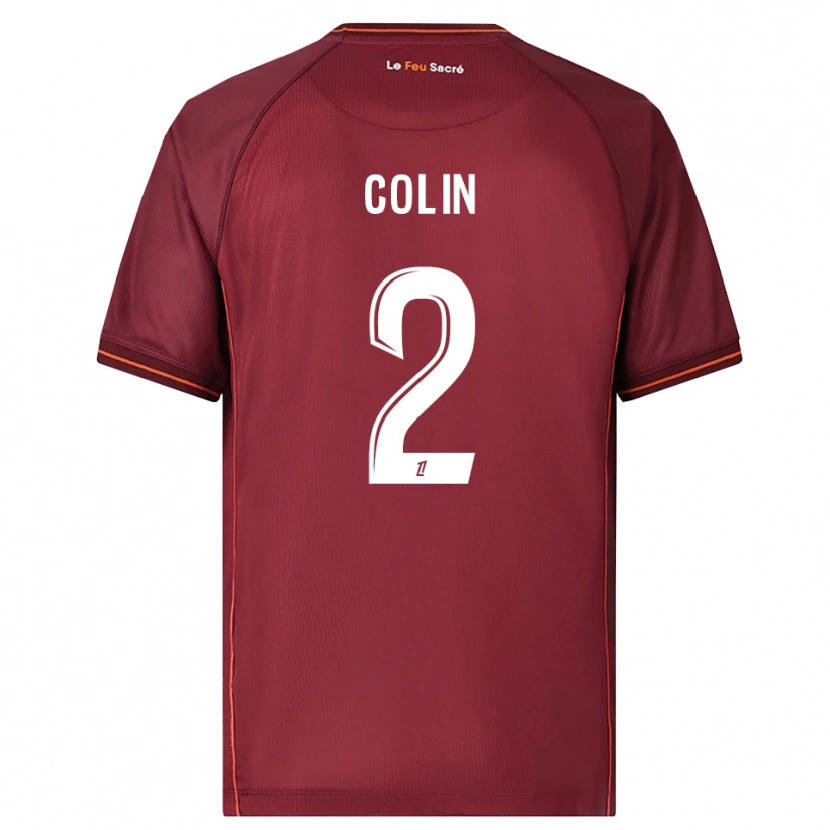Danxen Dámské Maxime Colin #2 Burgundská Bílá Domů Hráčské Dresy 2025/26 Dres