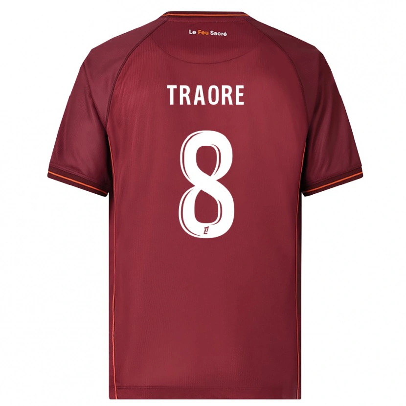 Danxen Dámské Boubacar Traoré #8 Burgundská Bílá Domů Hráčské Dresy 2025/26 Dres
