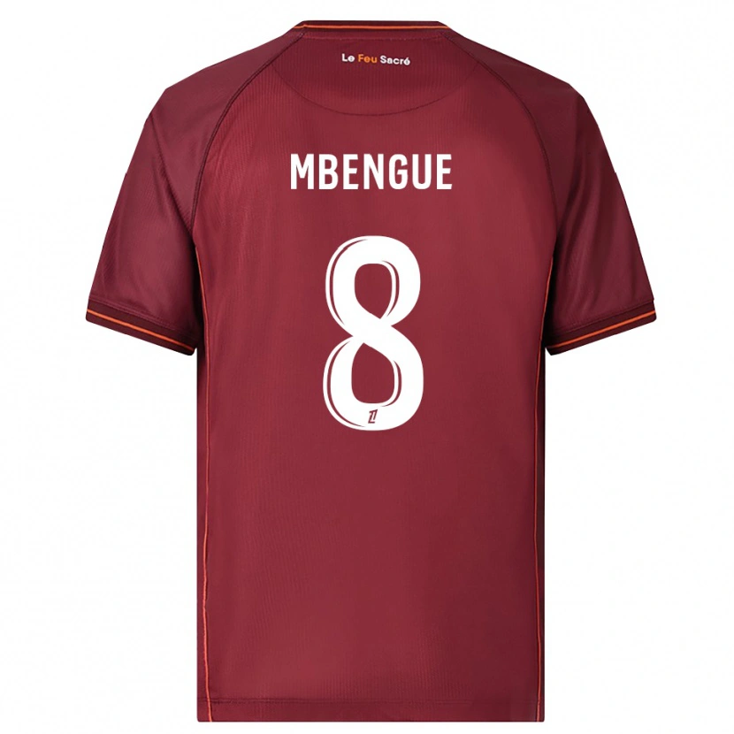 Danxen Dámské Seynabou Mbengue #8 Burgundská Bílá Domů Hráčské Dresy 2025/26 Dres