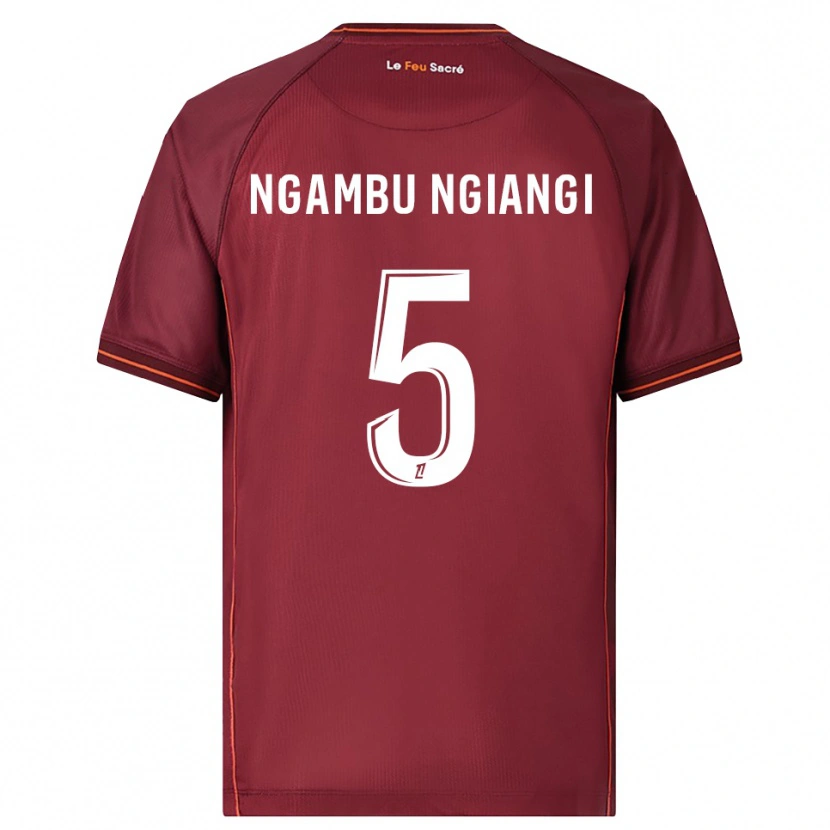 Danxen Dámské Esther Ngambu Ngiangi #5 Burgundská Bílá Domů Hráčské Dresy 2025/26 Dres