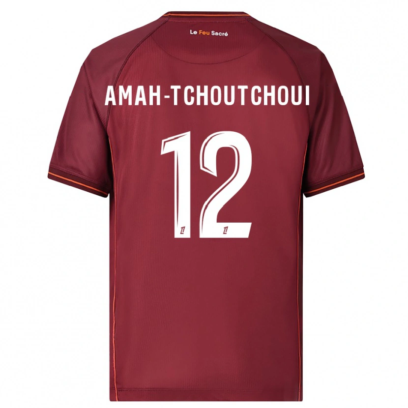 Danxen Dámské Marco Amah-Tchoutchoui #12 Burgundská Bílá Domů Hráčské Dresy 2025/26 Dres