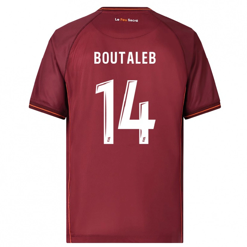 Danxen Dámské Inès Boutaleb #14 Burgundská Bílá Domů Hráčské Dresy 2025/26 Dres