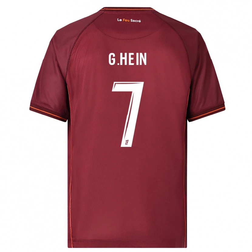 Danxen Dámské Gauthier Hein #7 Burgundská Bílá Domů Hráčské Dresy 2025/26 Dres