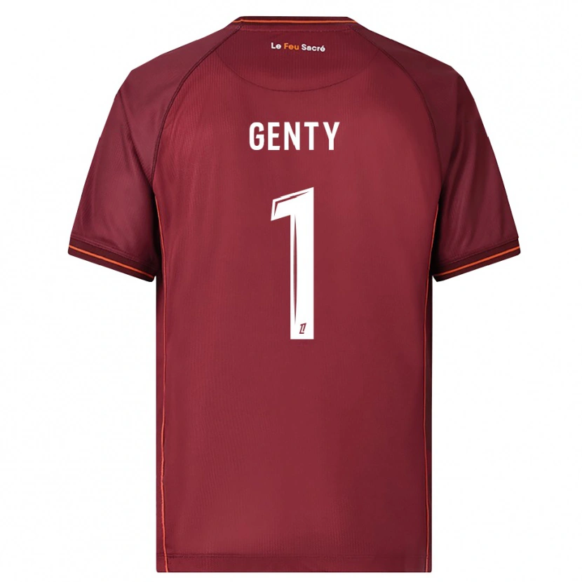 Danxen Dámské Julie Genty #1 Burgundská Bílá Domů Hráčské Dresy 2025/26 Dres