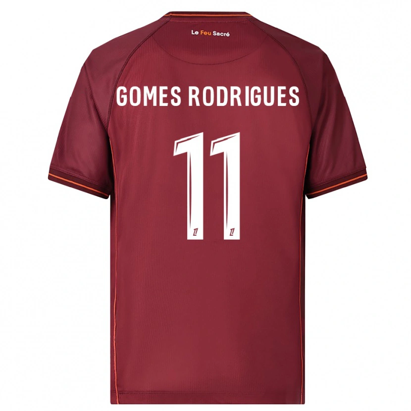 Danxen Dámské Jess Gomes Rodrigues #11 Burgundská Bílá Domů Hráčské Dresy 2025/26 Dres