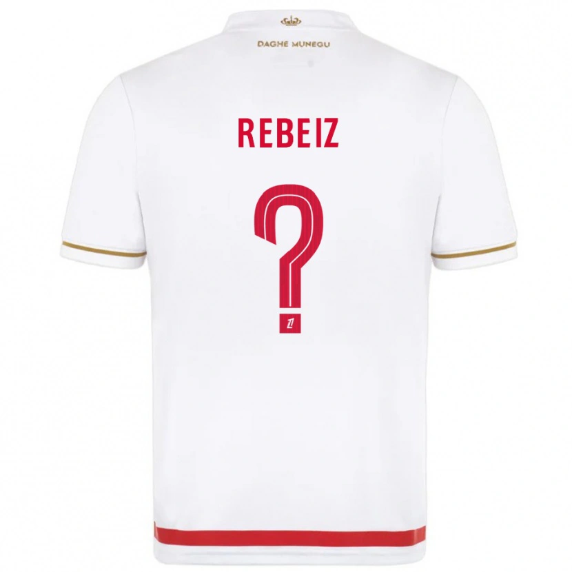 Danxen Dámské Georges Rebeiz #0 Červená Bílá Domů Hráčské Dresy 2025/26 Dres