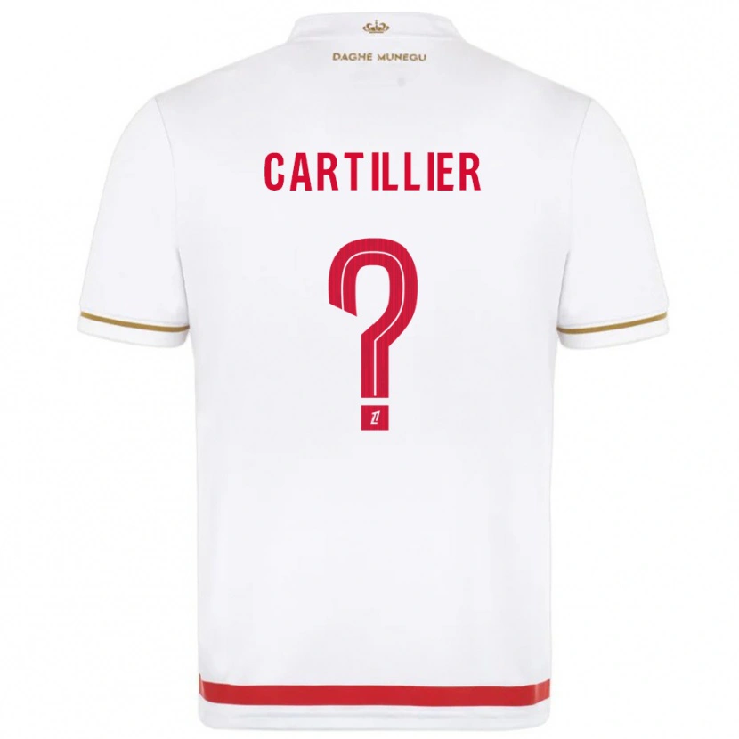 Danxen Dámské Antonin Cartillier #0 Červená Bílá Domů Hráčské Dresy 2025/26 Dres