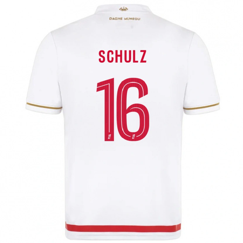 Danxen Dámské Ethan Schulz #16 Červená Bílá Domů Hráčské Dresy 2025/26 Dres