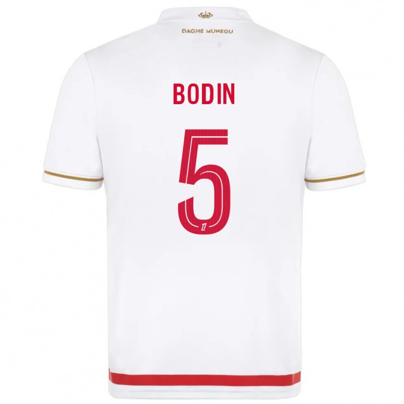 Danxen Dámské Hugo Bodin #5 Červená Bílá Domů Hráčské Dresy 2025/26 Dres