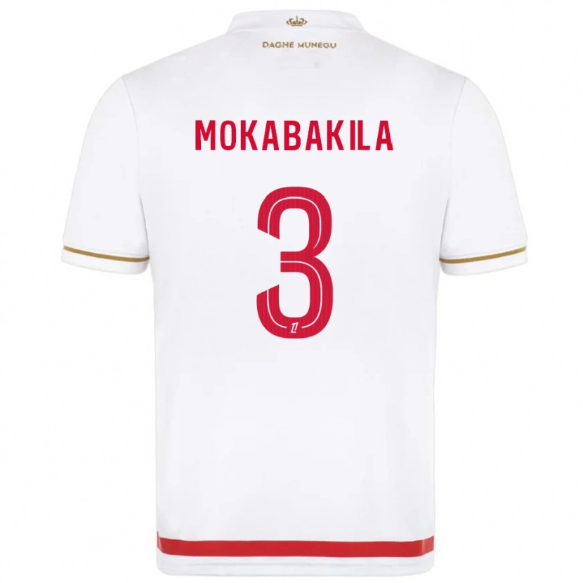 Danxen Dámské Nick Mokabakila #3 Červená Bílá Domů Hráčské Dresy 2025/26 Dres