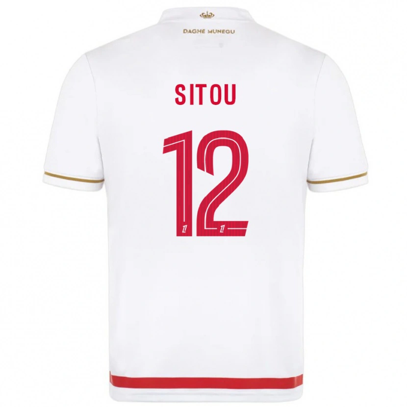 Danxen Dámské Kévin Sitou #12 Červená Bílá Domů Hráčské Dresy 2025/26 Dres