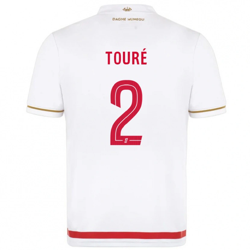 Danxen Dámské Ilane Touré #2 Červená Bílá Domů Hráčské Dresy 2025/26 Dres
