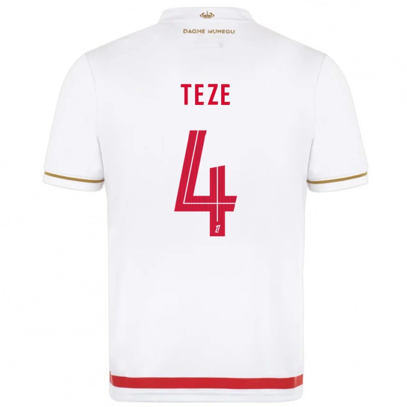 Danxen Dámské Jordan Teze #4 Červená Bílá Domů Hráčské Dresy 2025/26 Dres