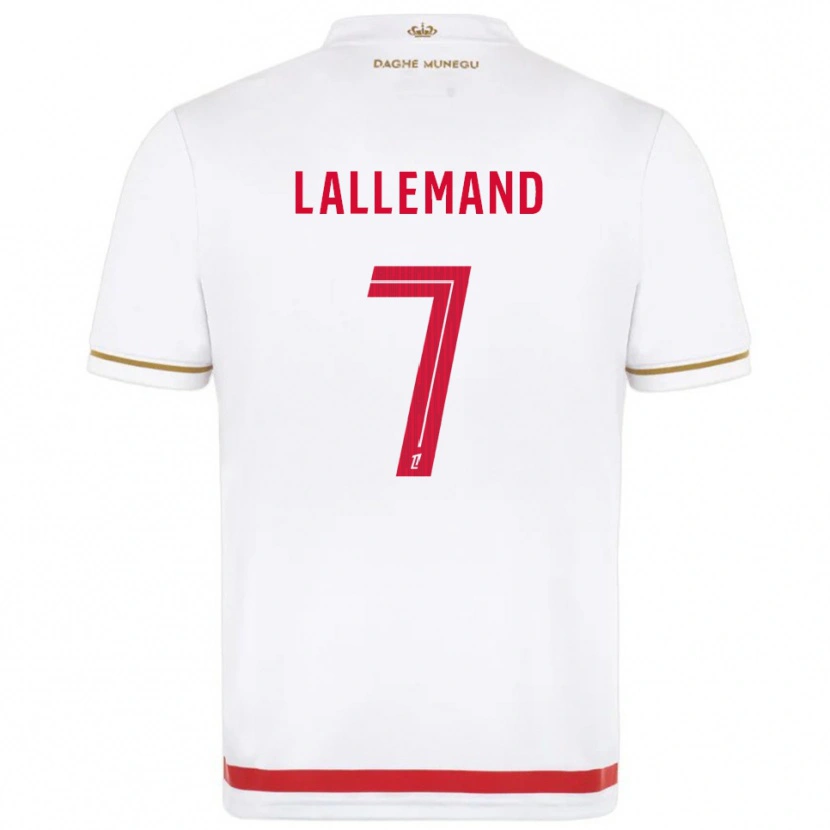Danxen Dámské Nassim Lallemand #7 Červená Bílá Domů Hráčské Dresy 2025/26 Dres